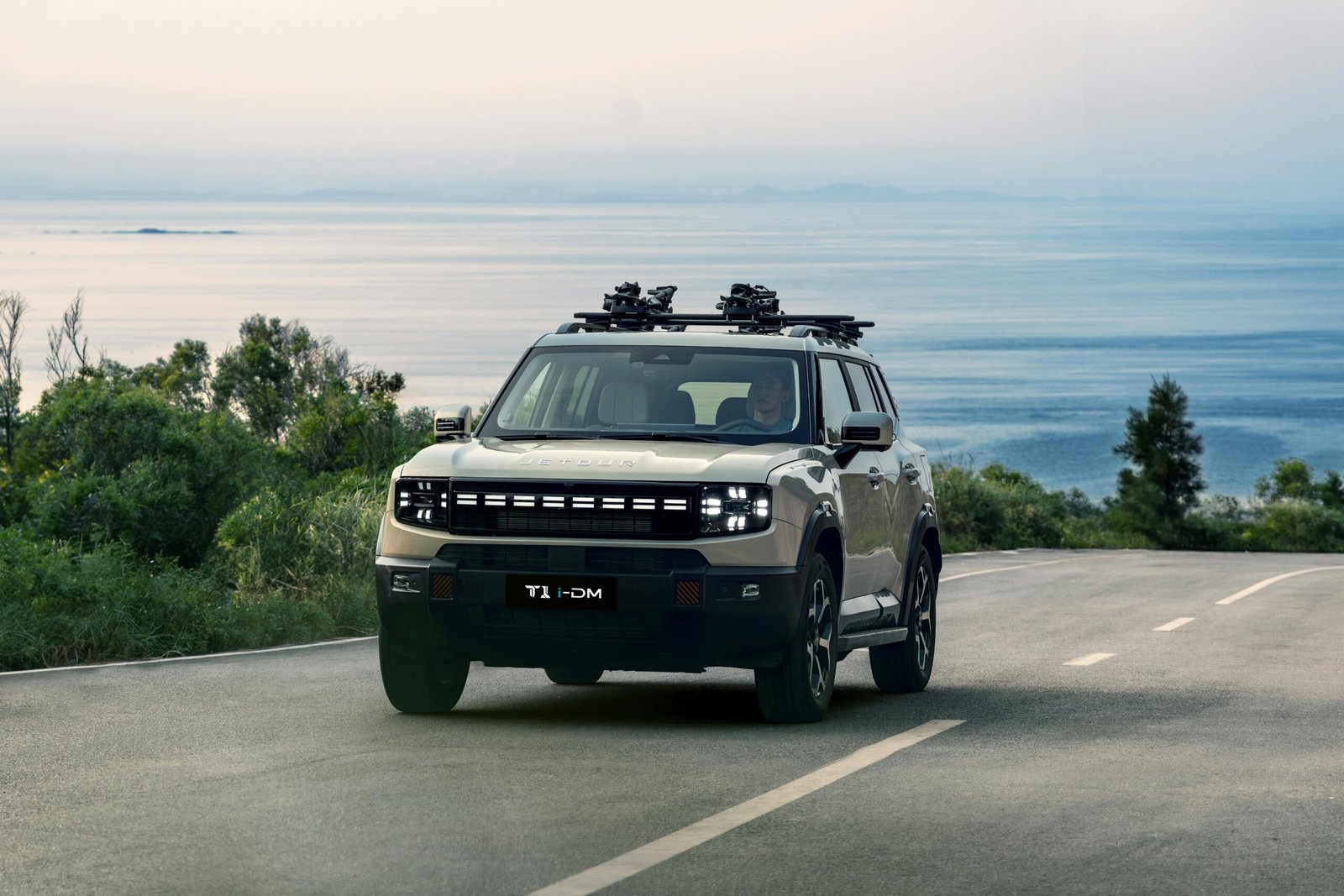 Explore scenic routes with this modern, eco-friendly SUV perfect for coastal adventures.
