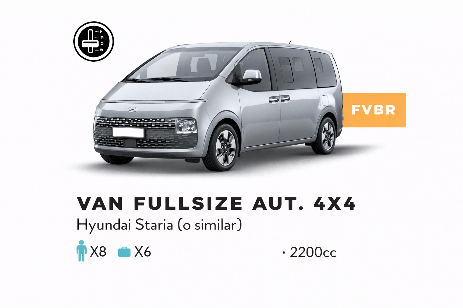 Full Size Van Aut. 4x4